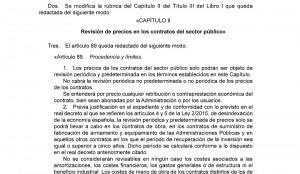 Modificación del TRLCSP  Real Decreto Legislativo 3/2011, de 14 de noviembre por la Ley 2/2015, de 30 de marzo, de desindexación de la economía española. (BOE 31/03/15)